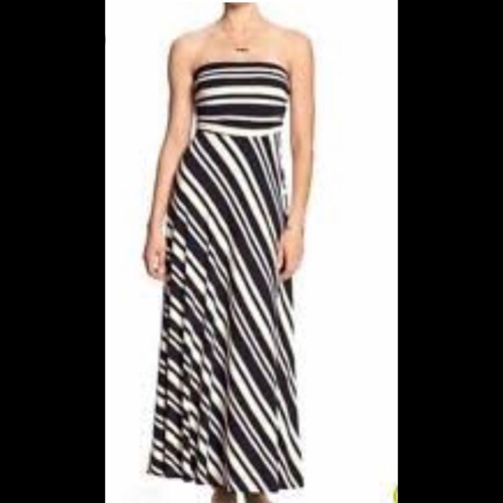 NWT banana republic diagonal stripe maxi dress